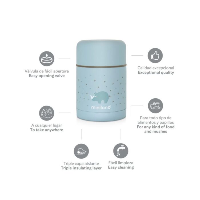 Miniland Thermos Food Thermy Azure - immagine 3