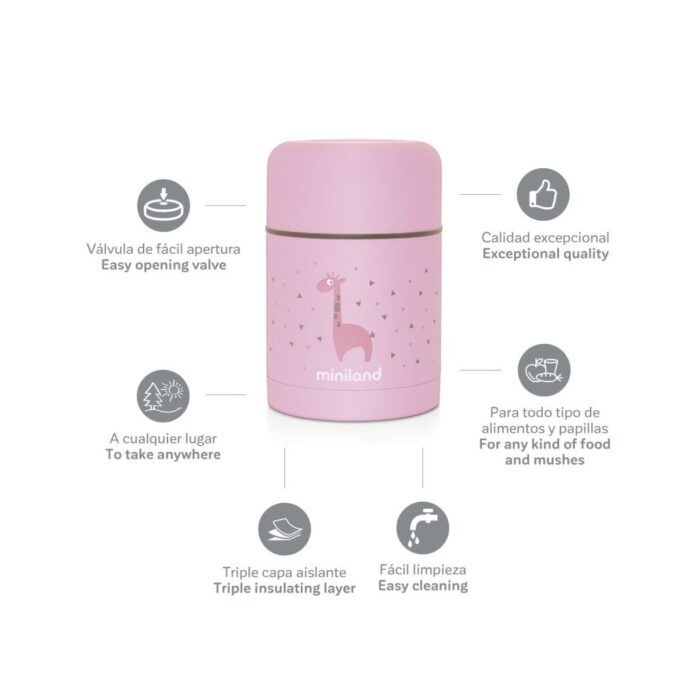 Miniland Thermos Food Thermy Rose - immagine 3