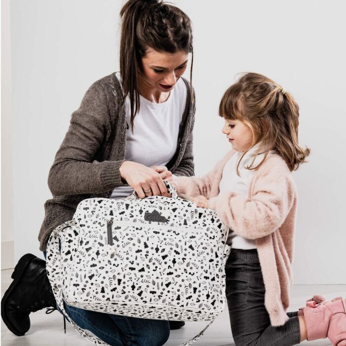 Dili Best Borsa per il cambio Botanic Grigio - immagine 2