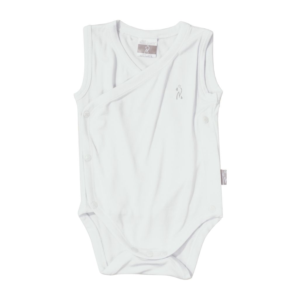 Body-Canottiera-Bamboo-Incrociato-0-Mesi-Bianco Dili Best Body Canottiera Bamboo Incrociato 0 Mesi - immagine 1