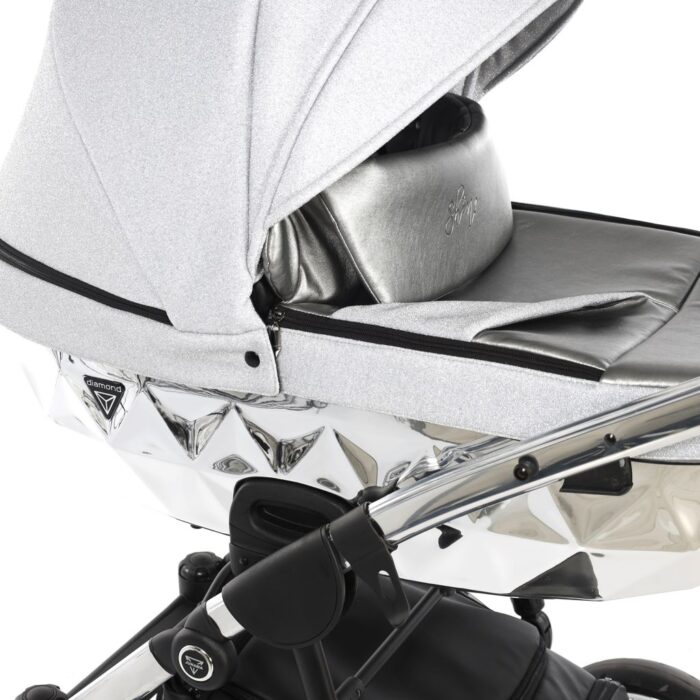 Junama Trio Diamond Shine Navicella Silver e Telaio Cromato - immagine 11