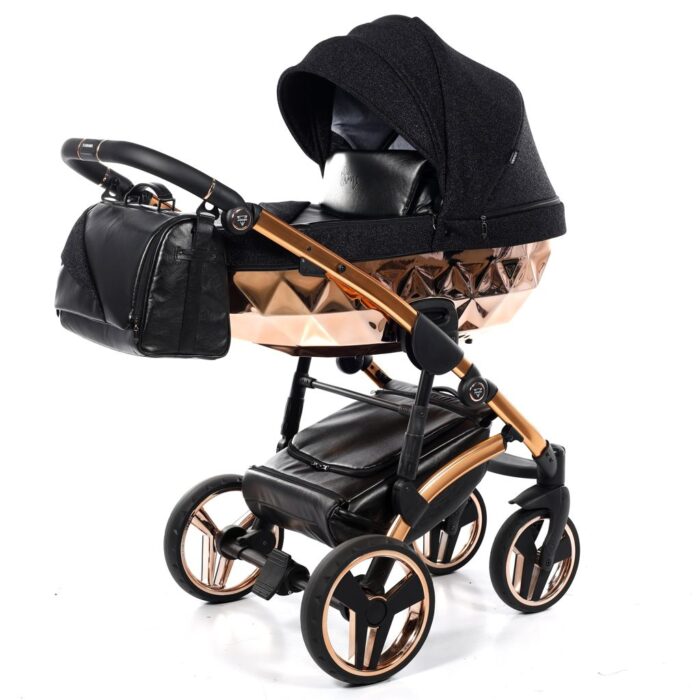 Junama Trio Diamond Shine Glitter Navicella e Telaio Oro Rosa - immagine 4