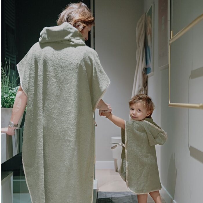 Dili Best Telo Bagno Poncho Mamma Verde - immagine 5