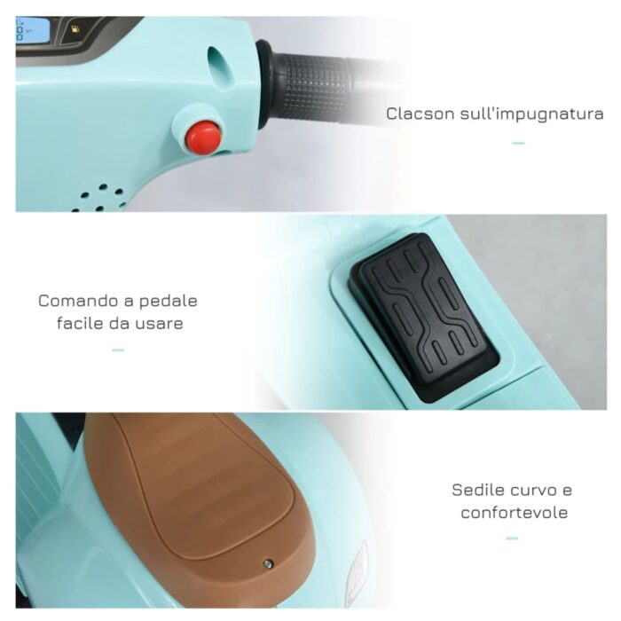 Ciclo Bike Vespa GTS 6V Verde - immagine 3