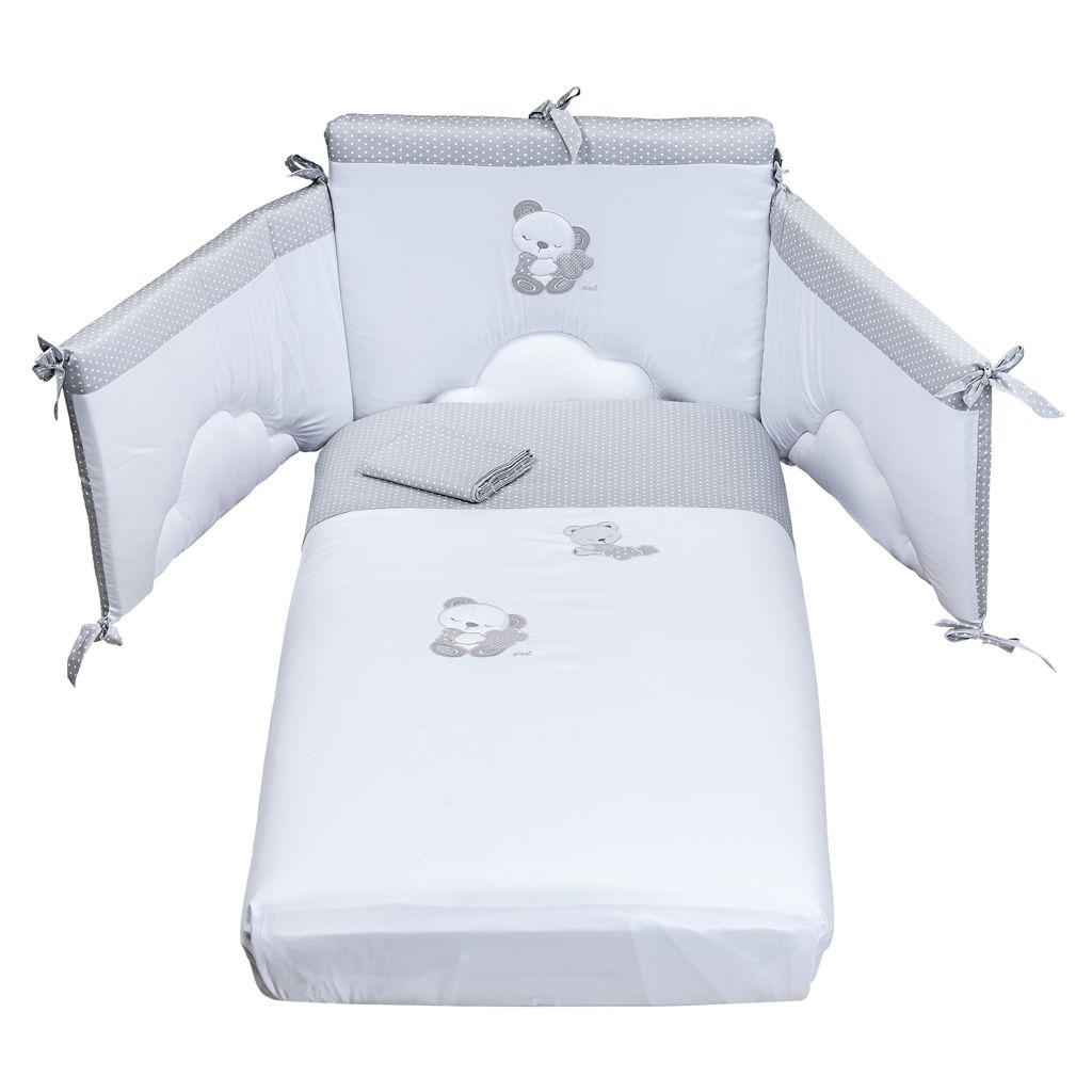 Set-Lettino-3-pezzi-Sleepy-Piquet-Perla Picci Set Lettino 3 pezzi Sleepy Piquet Perla - immagine 1