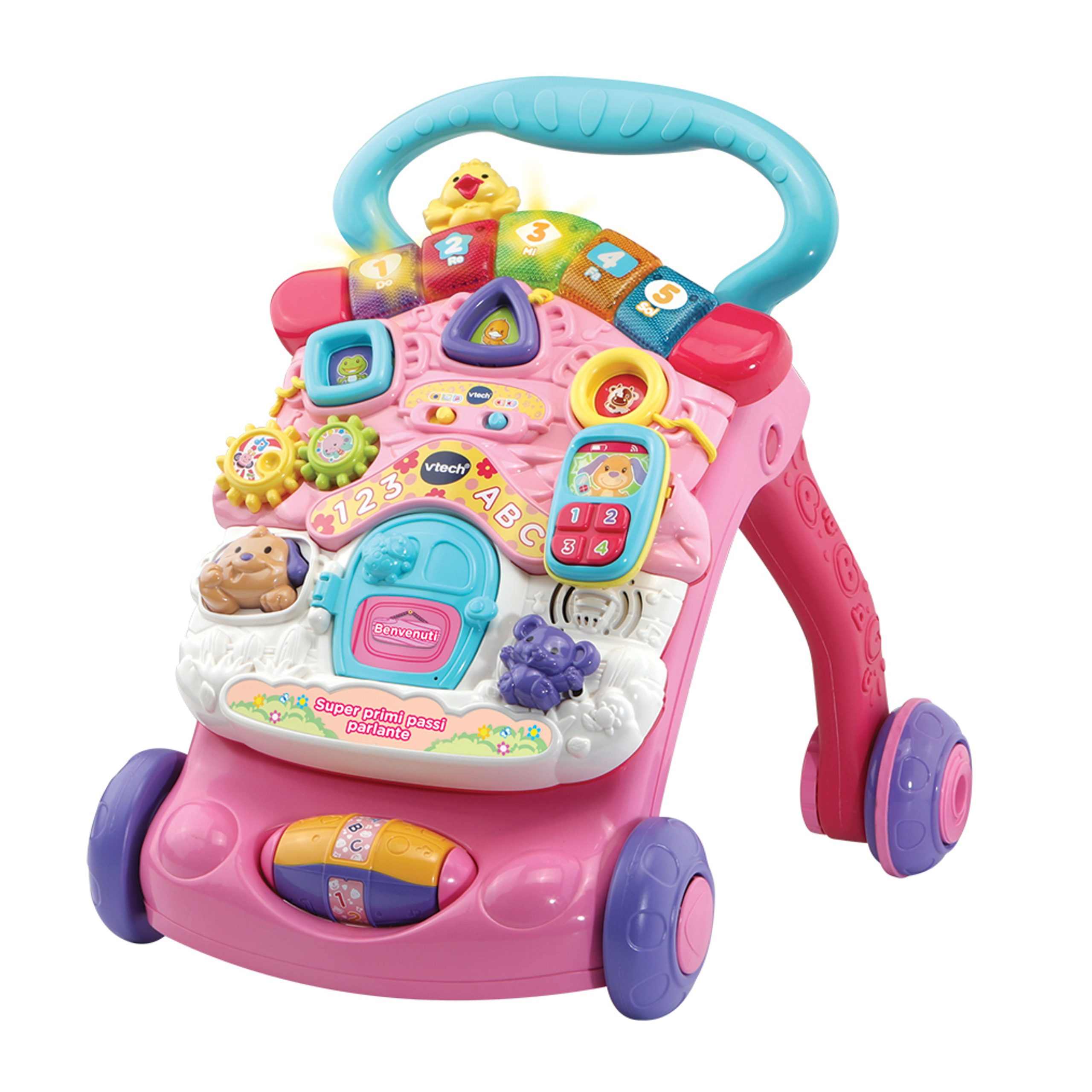 Super-Primi-Passi-Parlante-2-in-1-Rosa-scaled VTech Super Primi Passi Parlante 2 in 1 Rosa - immagine 1