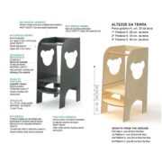 Italbaby Torre di Apprendimento Teddy Tower Antracite - immagine 2