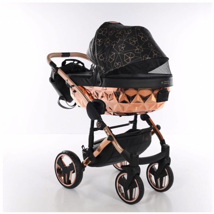 Junama Trio Diamond Heart Collection Ecopelle Rosegold - immagine 4