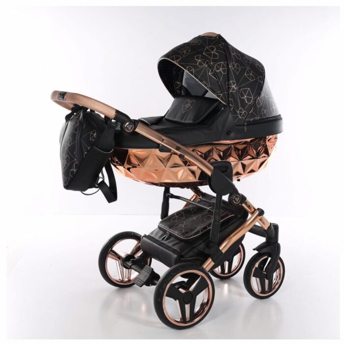 Junama Trio Diamond Heart Collection Ecopelle Rosegold - immagine 7