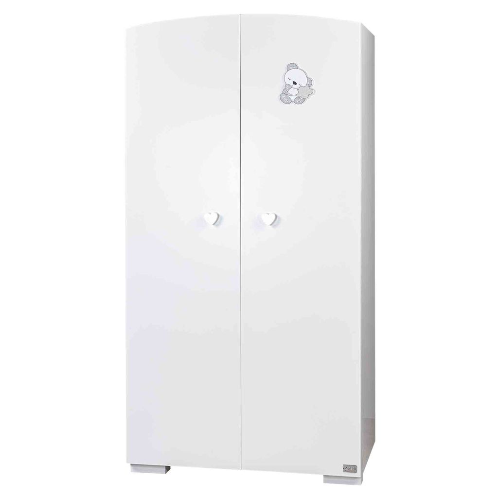 armadio-sleepy Picci Armadio bianco Sleepy con cassetti interni - immagine 1