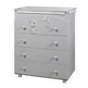 Picci Cassettiera quattro cassetti Grigio Bo-Bo