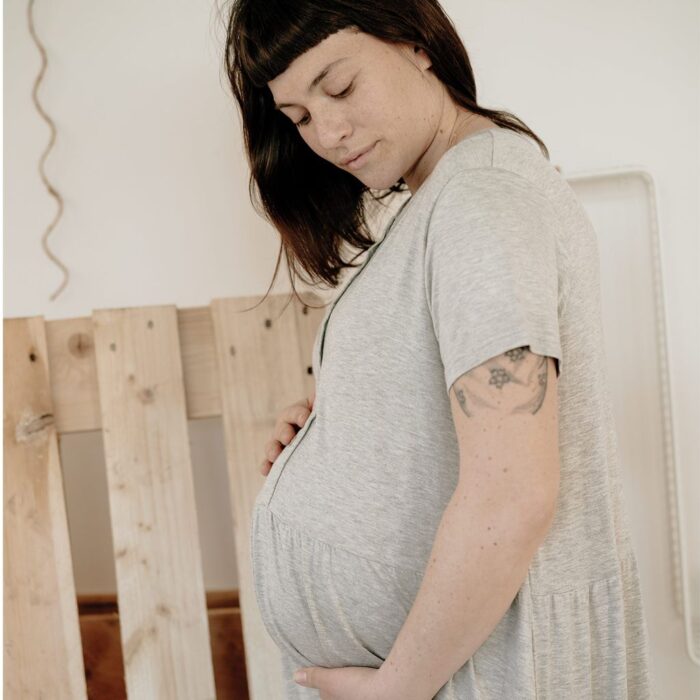 Dili Best Natural Camicia Notte Mamma Grigio Melange - immagine 3