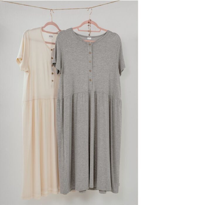 Dili Best Natural Camicia Notte Mamma Grigio Melange - immagine 2