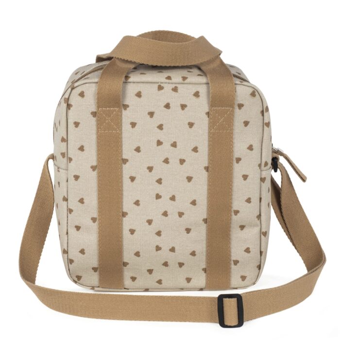 Pasito a Pasito Borsa Termica Biberon Cuori Poppy Cannella - immagine 3
