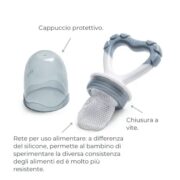 Nuvita Flavorillo Mangia Frutta E Massaggiagengive 2 In 1 Blue - immagine 4