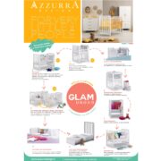 Azzurra Design Lettino Glam Lux Salvia Bianco - immagine 2