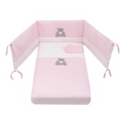 Picci Microletto Co-Sleeping con Materasso e Set Tessile Bonnie Bianco Rosa - immagine 2