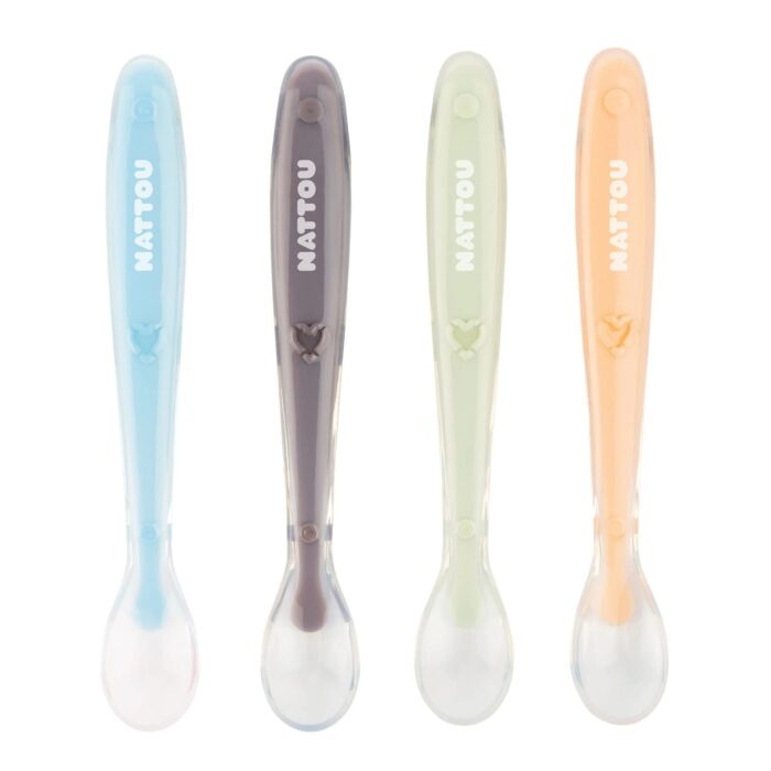 Nattou Set Cucchiai in Silicone - immagine 2