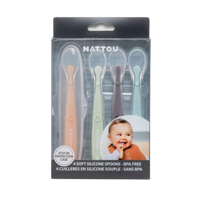 Nattou Set Cucchiai in Silicone - immagine 3
