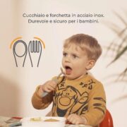 Nuvita Set Posate Bimbi In Acciaio Blue - immagine 4