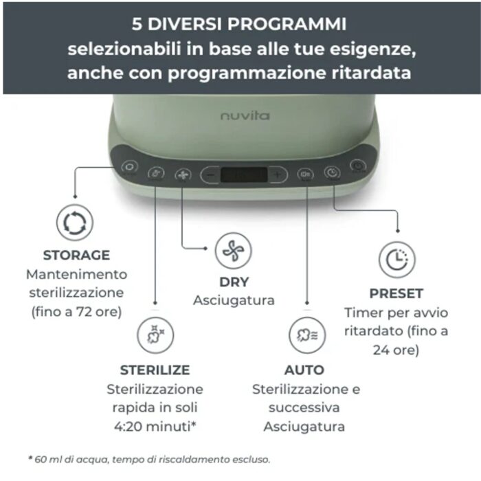 Nuvita Sterilizzatore con Asciugatura 2 in 1 SteriDry - immagine 8