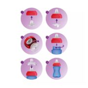 Avent Tazza con beccuccio morbido 300 ml Rosa - immagine 2