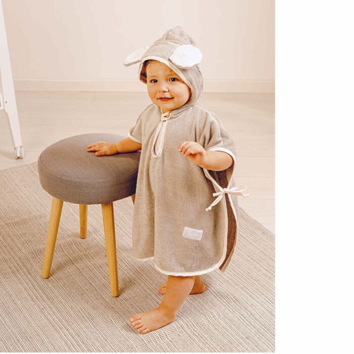 Dili best Telo bagno Poncho Azzurro - immagine 2
