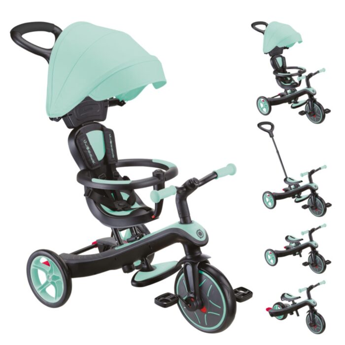 Globber Triciclo Explorer Trike 4in1 Deluxe Play Mint - immagine 2