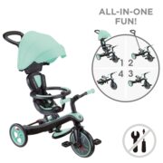 Globber Triciclo Explorer Trike 4in1 Deluxe Play Mint - immagine 3