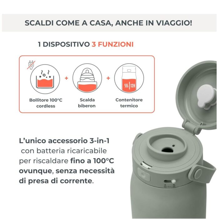 Nuvita Bollitore e Scalda Latte Portatile Hot'n'Go - immagine 8